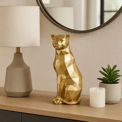 Ankney Geometric Leopard Sculpture Home Decor