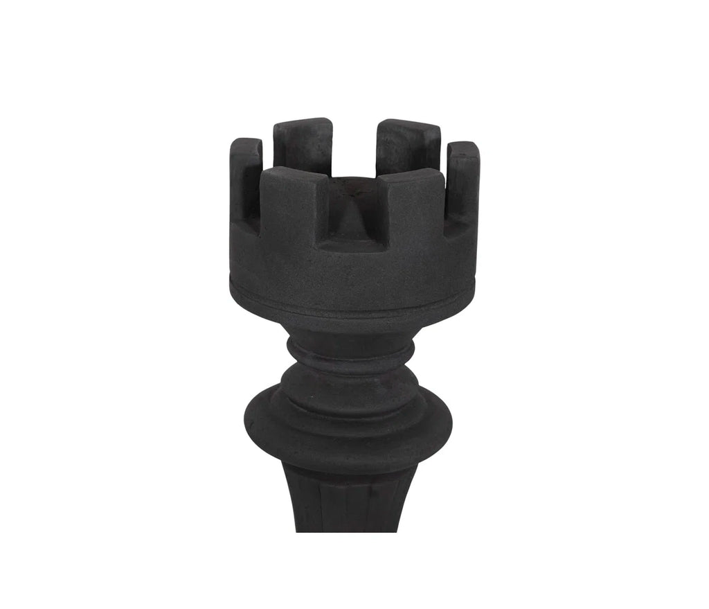Rook Chess Sculpture, Cast Stone, Small