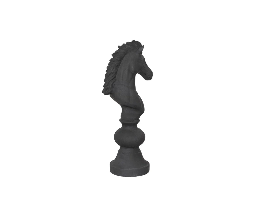 Knight Chess Sculpture, Cast Stone, Small