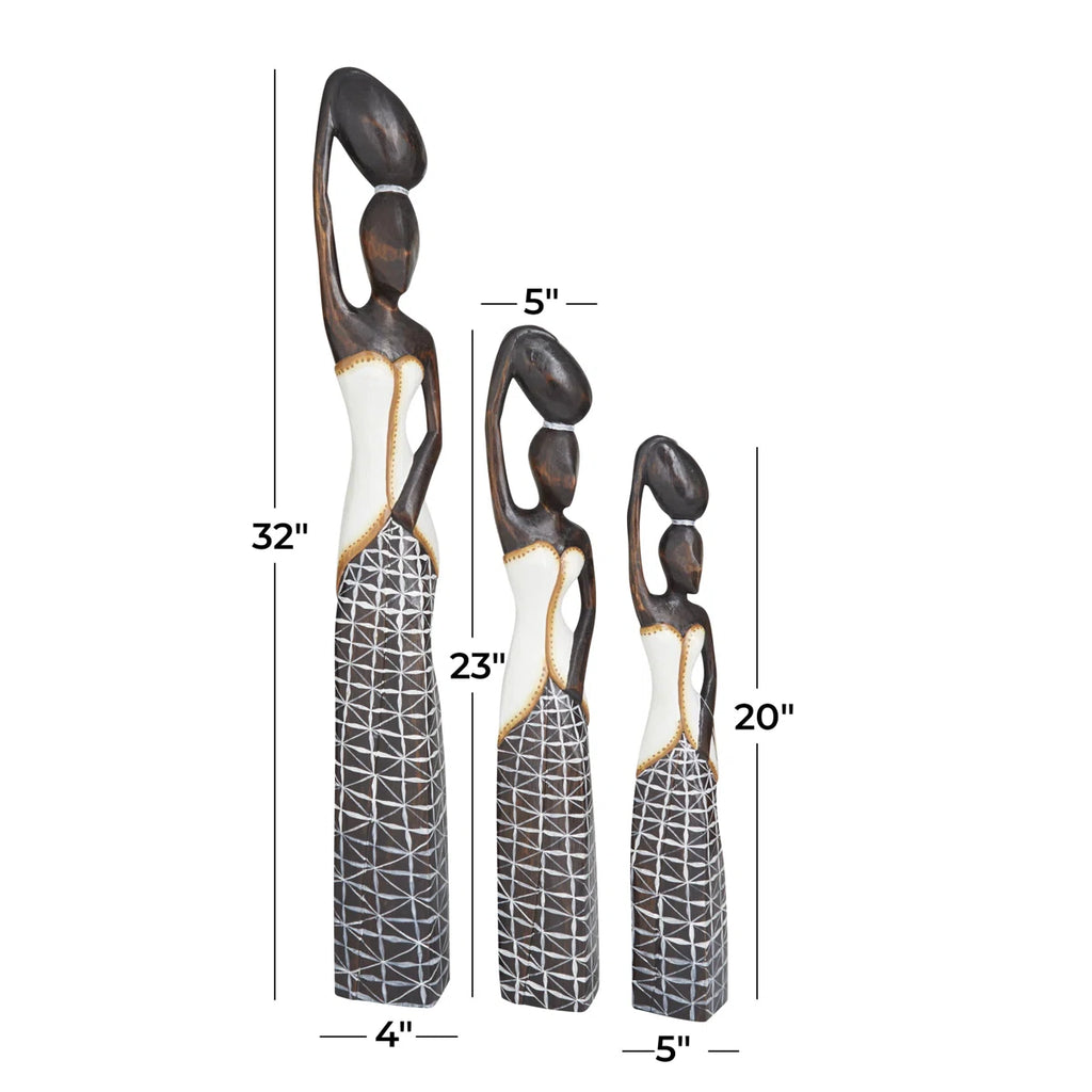 3 Piece Alcorn Figurine Set