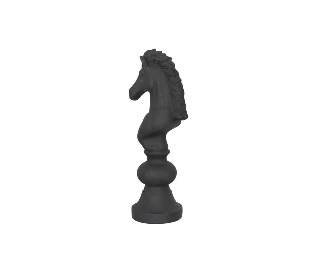 Knight Chess Sculpture, Cast Stone, Small