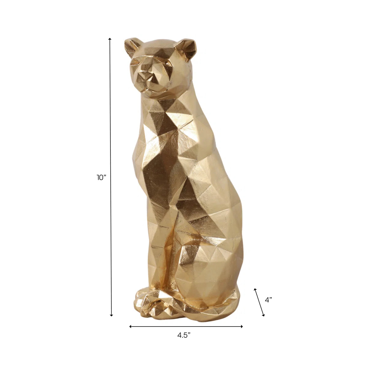 Ankney Geometric Leopard Sculpture Home Decor